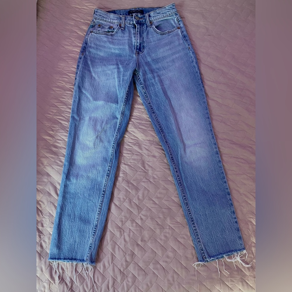 Aeropostale high rise mom jeans.
